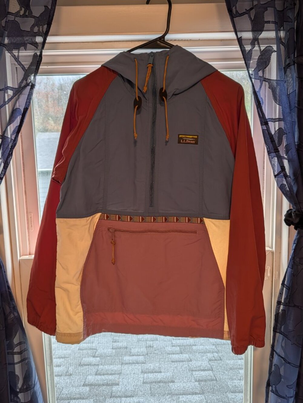L.L. Bean Women's Mountain Classic Anorak, Multi-Color Size Small - Picture 2 of 6